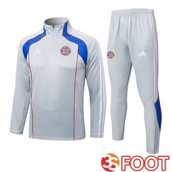 Ensemble Survetement De Foot Bayern Munich Gris 2025/2026