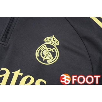Ensemble Survetement De Foot Real Madrid Noir 2025/2026