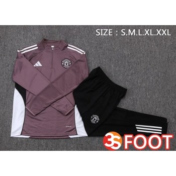 Ensemble Survetement De Foot Manchester United Pourpre 2025/2026