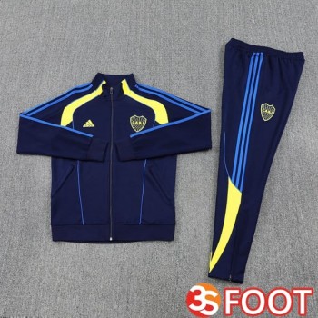 Ensemble Survetement De Foot - Veste Boca Juniors Bleu Royal 2025/2026