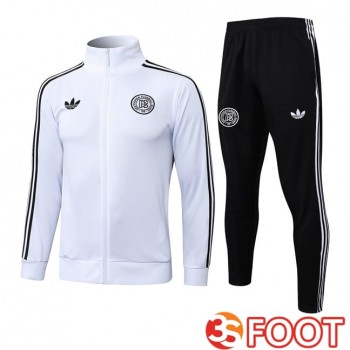 Ensemble Survetement De Foot - Veste Allemagne Blanc 2025/2026