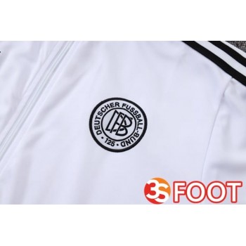 Ensemble Survetement De Foot - Veste Allemagne Blanc 2025/2026