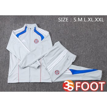 Ensemble Survetement De Foot - Veste Bayern Munich Gris 2025/2026