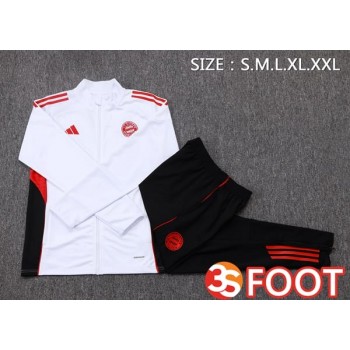 Ensemble Survetement De Foot - Veste Bayern Munich Blanc 2025/2026