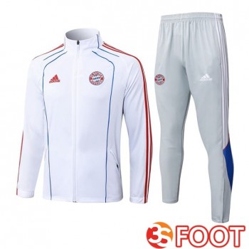 Ensemble Survetement De Foot - Veste Bayern Munich Blanc 2025/2026