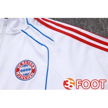 Ensemble Survetement De Foot - Veste Bayern Munich Blanc 2025/2026