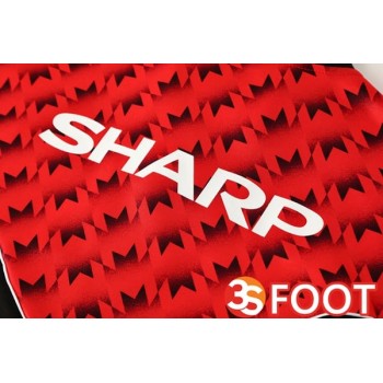 Ensemble Survetement De Foot - Veste Manchester United Rouge Noir 2025/2026