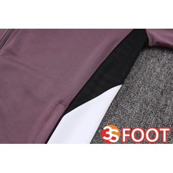 Ensemble Survetement De Foot - Veste Manchester United Pourpre 2025/2026