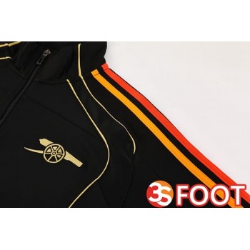 Ensemble Survetement De Foot - Veste Arsenal Noir 2025/2026