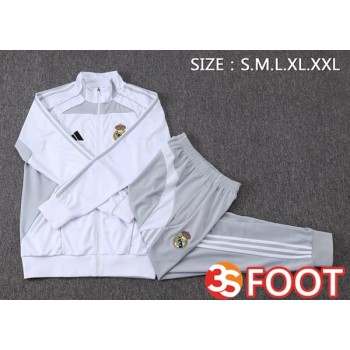 Ensemble Survetement De Foot - Veste Real Madrid Blanc 2025/2026