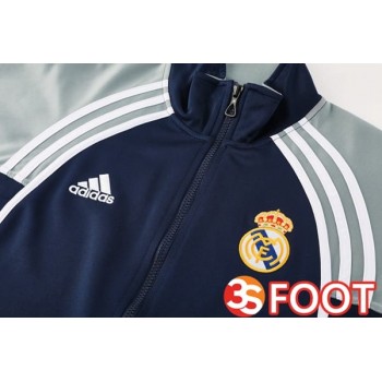 Ensemble Survetement De Foot - Veste Real Madrid Bleu Royal 2025/2026