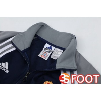 Ensemble Survetement De Foot - Veste Real Madrid Bleu Royal 2025/2026