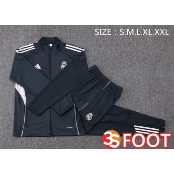 Ensemble Survetement De Foot - Veste Real Madrid Bleu Royal 2025/2026