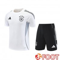 Ensemble Training T-Shirts Allemagne + Shorts Blanc 2025/2026