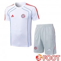 Ensemble Training T-Shirts Bayern Munich + Shorts Blanc 2025/2026