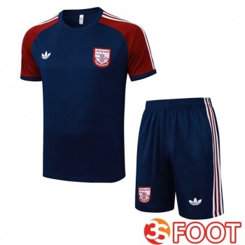 Ensemble Training T-Shirts Arsenal + Shorts Bleu Royal 2025/2026
