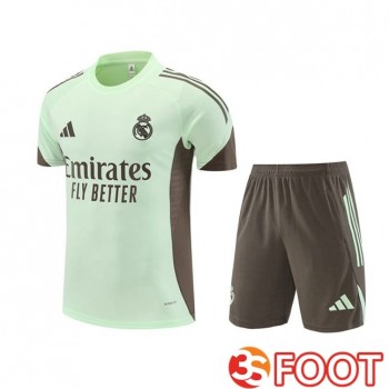 Ensemble Training T-Shirts Real Madrid + Shorts Vert 2025/2026