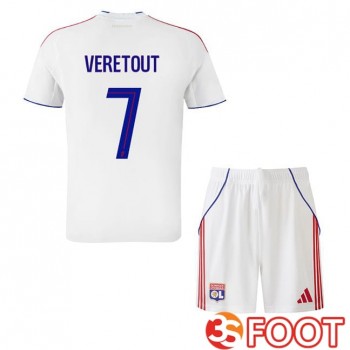 Maillot De Foot Lyon OL (TOLISSO 8) Enfant Domicile Blanc 2025/2026