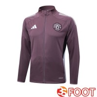 Veste Foot Manchester United Pourpre 2025/2026