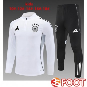 Ensemble Survetement De Foot Allemagne Enfant Blanc 2025/2026