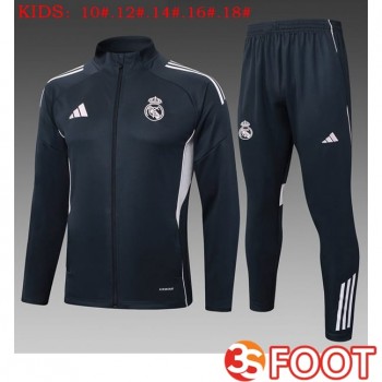 Ensemble Survetement De Foot - Veste Real Madrid Enfant Bleu Royal 2025/2026