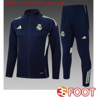 Ensemble Survetement De Foot - Veste Real Madrid Enfant Bleu Royal 2025/2026