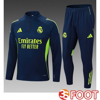 Ensemble Survetement De Foot - Veste Real Madrid Enfant Bleu Royal 2025/2026