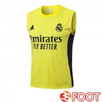 Gilet Foot Real Madrid Jaune 2025/2026