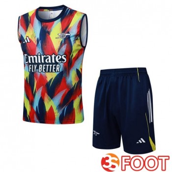 Gilet Foot Arsenal + Shorts Rouge Bleu 2025/2026