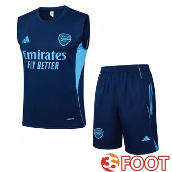 Gilet Foot Arsenal + Shorts Bleu Royal 2025/2026