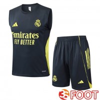 Gilet Foot Real Madrid + Shorts Gris 2025/2026