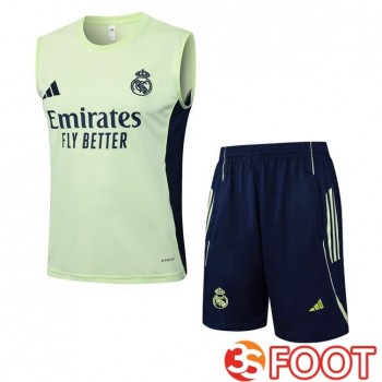 Gilet Foot Real Madrid + Shorts Vert 2025/2026