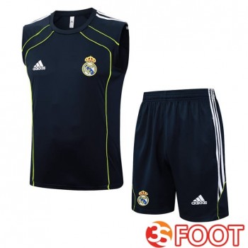 Gilet Foot Real Madrid + Shorts Bleu Royal 2025/2026