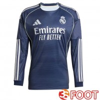 Maillot De Foot Real Madrid Exterieur Manche longue Bleu Royal 2025/2026
