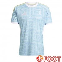 Maillot De Foot Juventus Exterieur Bleu Blanc 2025/2026