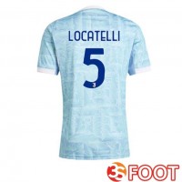 Maillot De Foot Juventus (LOCATELLI 5) Exterieur Bleu Blanc 2025/2026