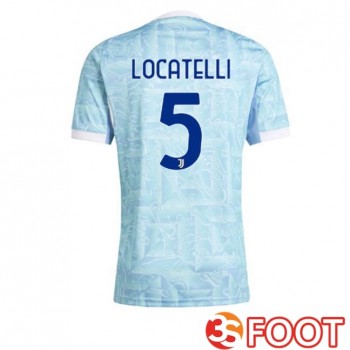 Maillot De Foot Juventus (LOCATELLI 5) Exterieur Bleu Blanc 2025/2026