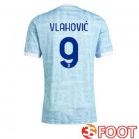 Maillot De Foot Juventus (VLAHOVIĆ 9) Exterieur Bleu Blanc 2025/2026