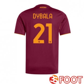 Maillot De Foot AS Roma (DYBALA 21) Domicile Rouge 2025/2026