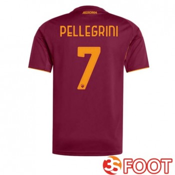 Maillot De Foot AS Roma (PELLEGRINI 7) Domicile Rouge 2025/2026