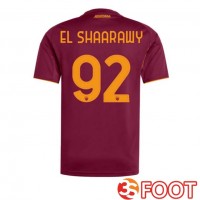 Maillot De Foot AS Roma (EL SHAARAWY 92) Domicile Rouge 2025/2026