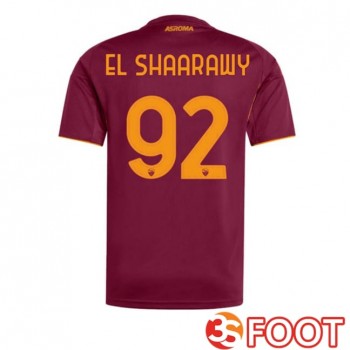 Maillot De Foot AS Roma (EL SHAARAWY 92) Domicile Rouge 2025/2026