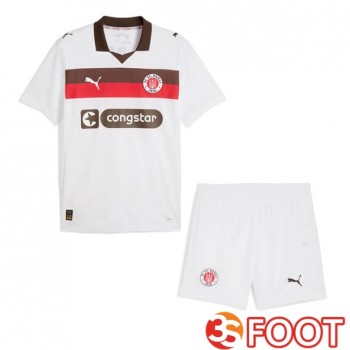 Maillot De Foot FC St. Pauli Enfant Exterieur Blanc 2025/2026