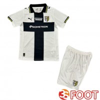 Maillot De Foot Parma Calcio Enfant Domicile Blanc Noir 2025/2026