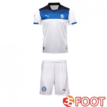 Maillot De Foot Deportivo Alaves Enfant Exterieur Blanc Bleu 2025/2026