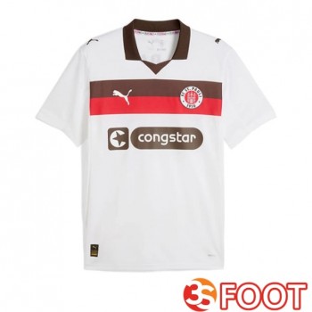 Maillot De Foot FC St. Pauli Exterieur Blanc 2025/2026