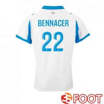 Maillot De Foot Marseille OM (BENNACER 22) Domicile Blanc 2025/2026