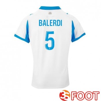 Maillot De Foot Marseille OM (BALERDI 5) Domicile Blanc 2025/2026