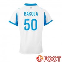 Maillot De Foot Marseille OM (BAKOLA 50) Domicile Blanc 2025/2026