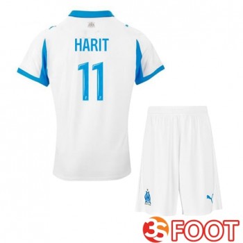 Maillot De Foot Marseille OM (HARIT 11) Enfant Domicile Blanc 2025/2026